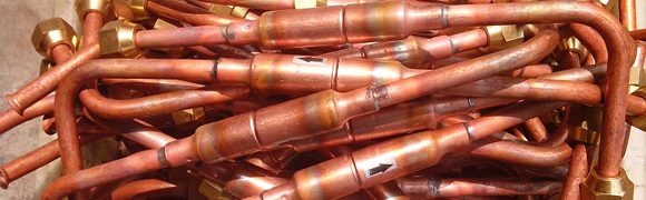 Copper Filter with Brass Flare Nuts